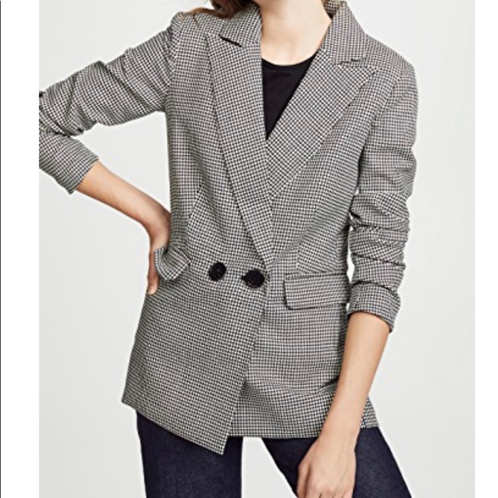 NWT SIMON MILLER Galen Houndstooth Wool Jacket - Picture 1 of 7